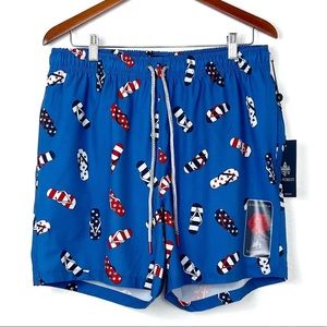 NEW Rainforest Flip-flop Swim Trunks Large
